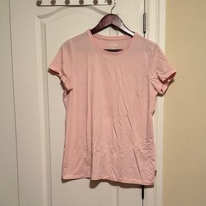 L.L. Bean Women's Light Pink Short Sleeve Crewneck Tee